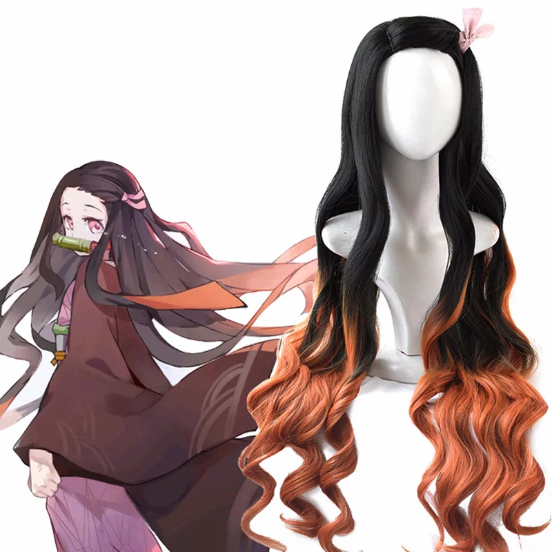 Anime Cosplay Nezuko - Parrucca Kamado Nezuko, Cosplay Nezuko, Accessori
