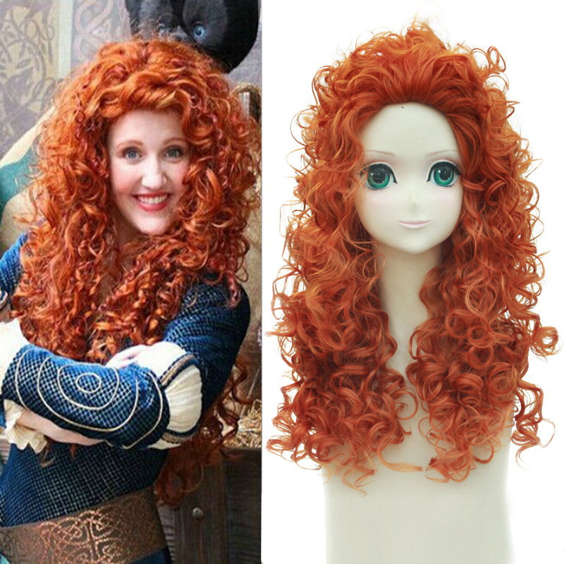 Anime Cosplay Orange Hair - Parrucche anime Brave Legend Brave Merida