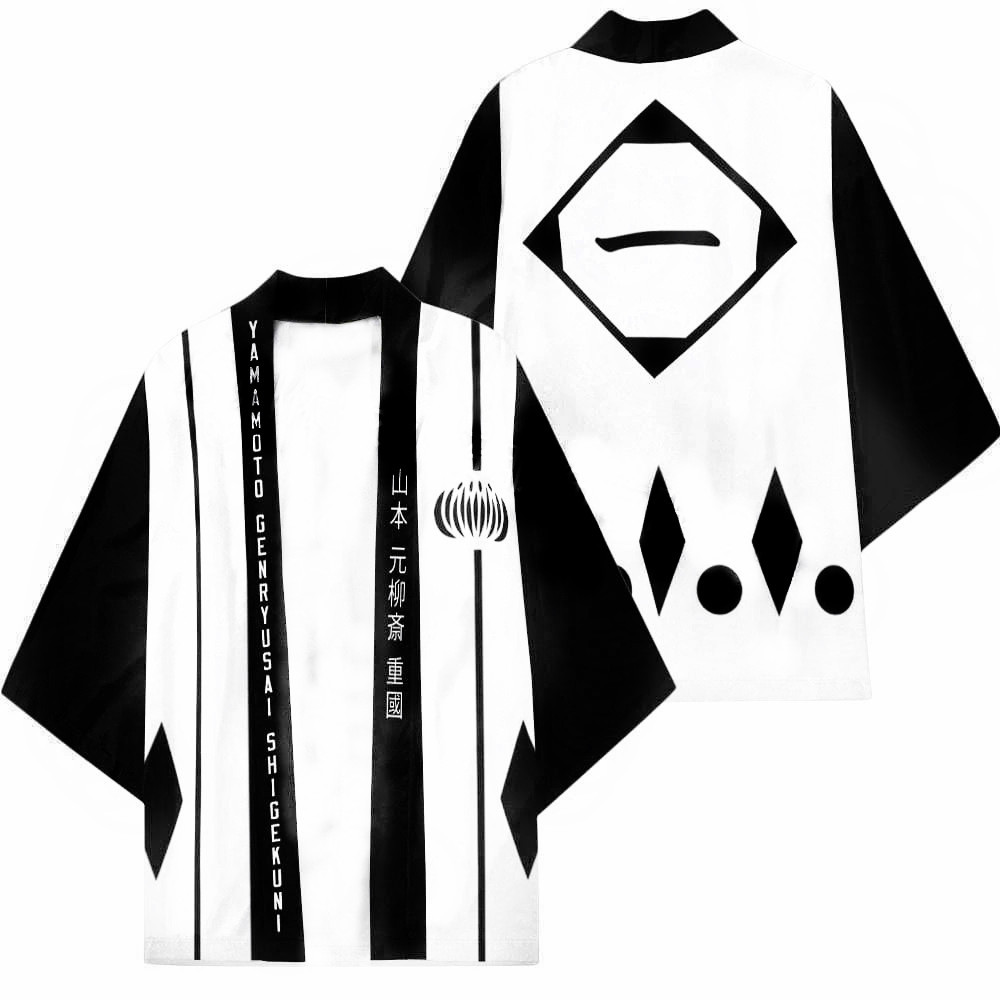 Bleach Captain Coat - Kimono Giapponese Stampato Harajuku, Costume Cosplay