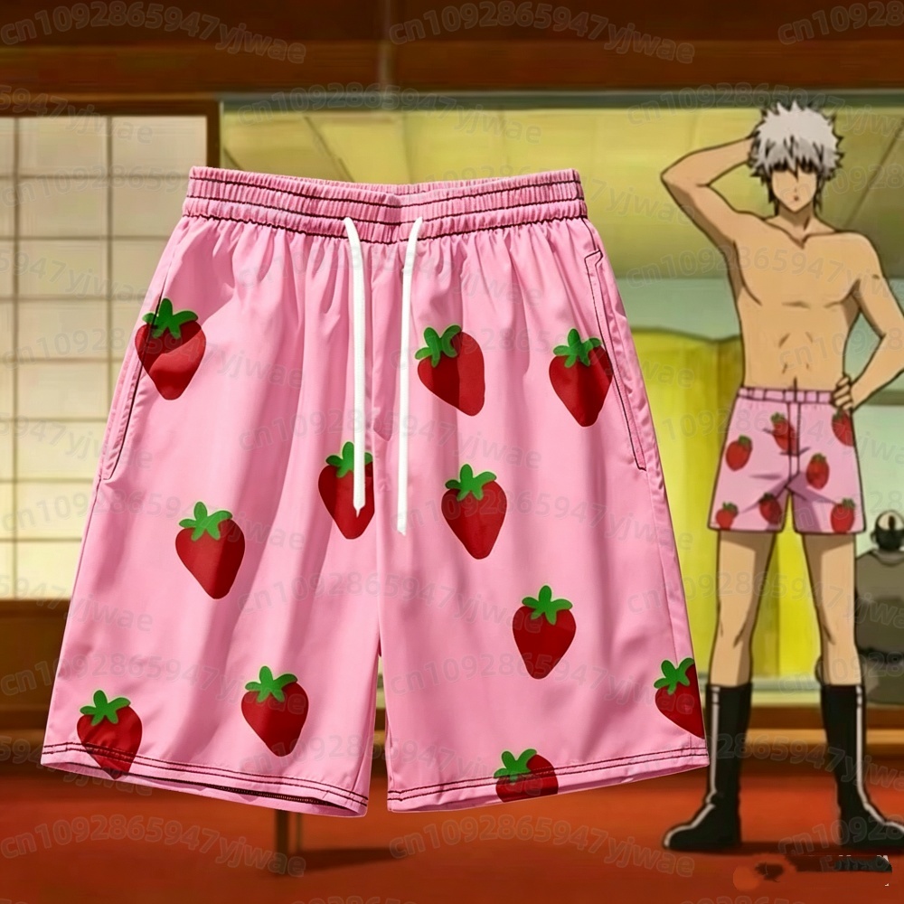 Anime Cosplay Roleplay - Pantaloncini Corti Rosa da Uomo 2026