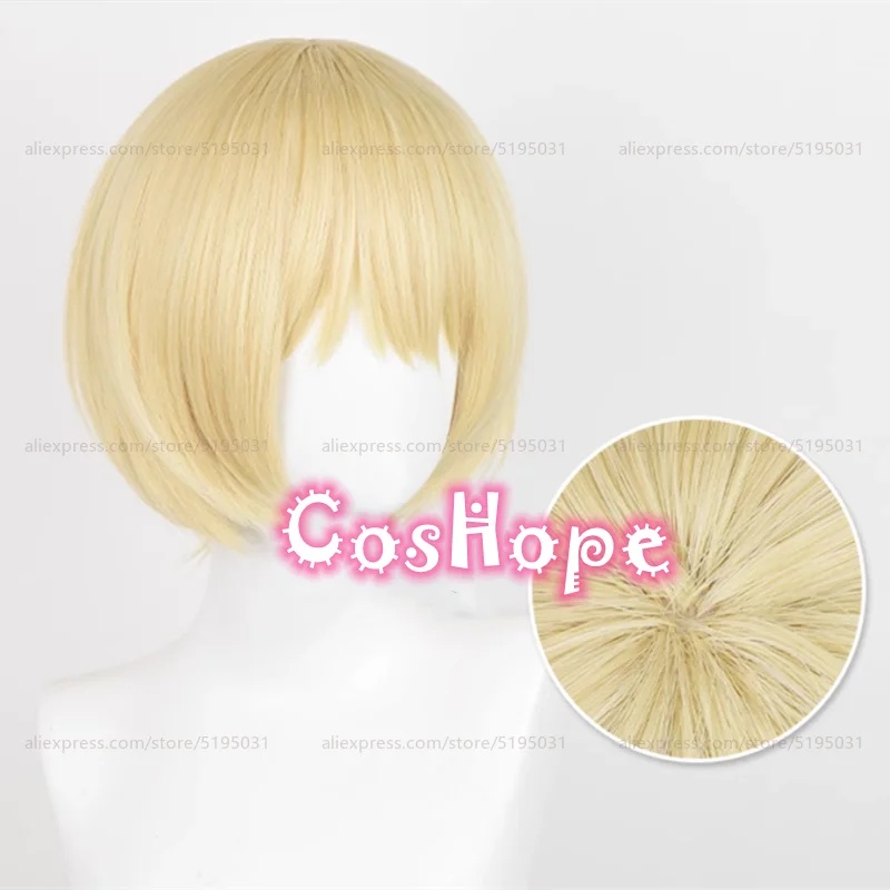 Anime Cosplay Nun - d;4'v\6.h/Armin Arlert Parrucca corta da 30