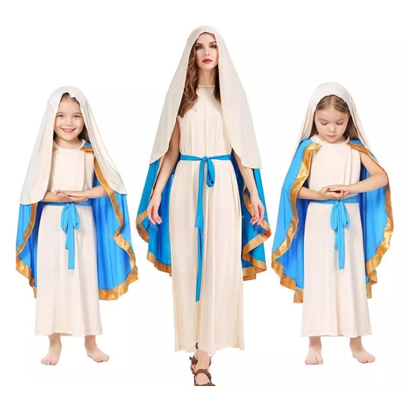 Anime Cosplay Nun - Abito da vestaglia senza maniche cosplay