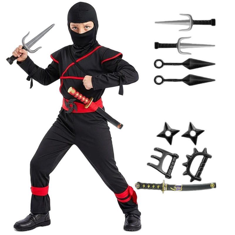 Kids Cosplay Anime - Costume da samurai giapponese per bambini