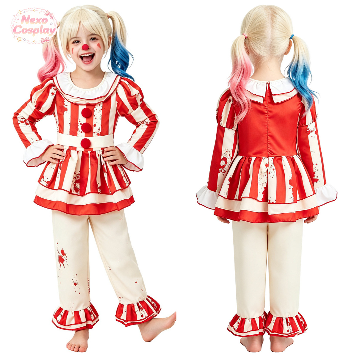 Costume da clown horror a righ - Kids Cosplay Anime recensione e prezzo