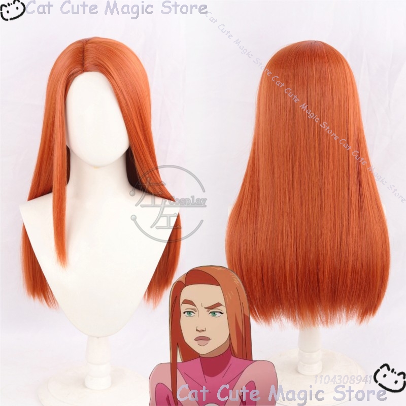 Samantha Eve Wilkins Atom Eve  - Anime Cosplay Orange Hair recensione e prezzo